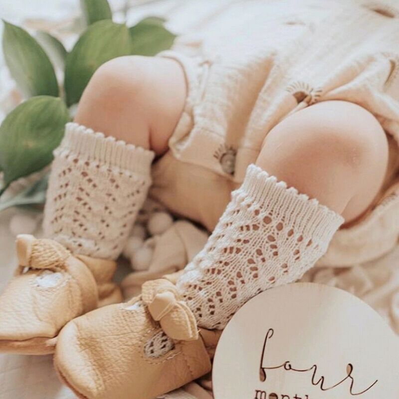 Baby Sock Oximeter - Children Socks For Girls Knitted Cotton