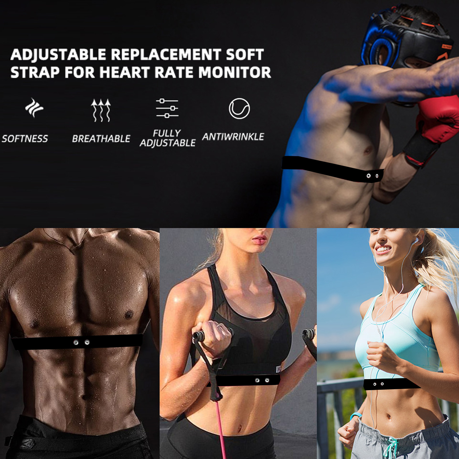 FITCENT Heart Rate Monitor Rep - огляд і ціна Breath Rate Monitor