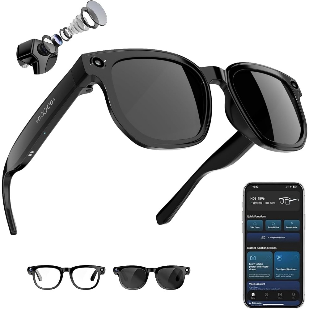 Smart Glasses with 8MP Camera, - огляд і ціна Smart Glasses Lens