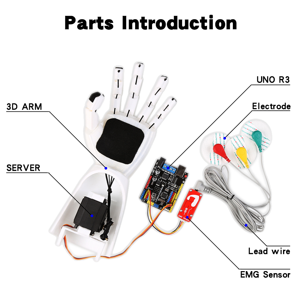 EMG Sensor Robotic Arm Electri - огляд і ціна Muscle Sensor Emg