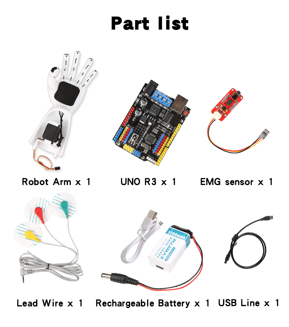 EMG Sensor Robotic Arm Electri - огляд і ціна Muscle Sensor Emg