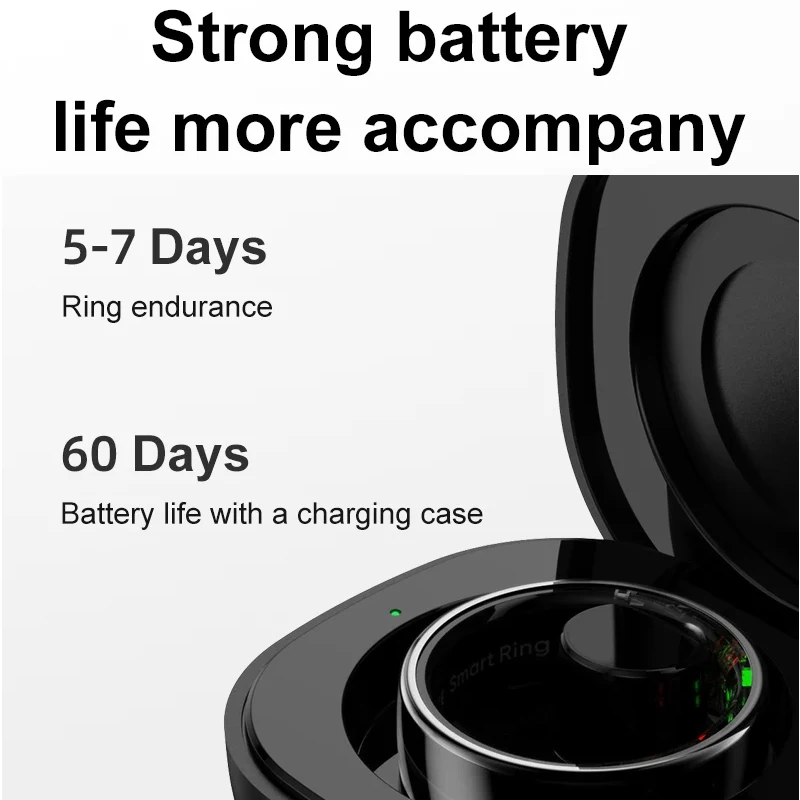 Smart Ring with Charging Case  - огляд і ціна Temperature Ring Skin