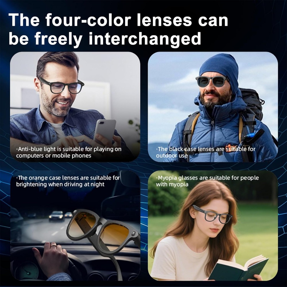 Smart Glasses with HD Camera,  - огляд і ціна Smart Glasses Lens
