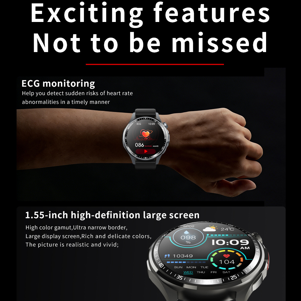 Men Smart Watch Ultra HD Scree - огляд і ціна Fall Detection Watch