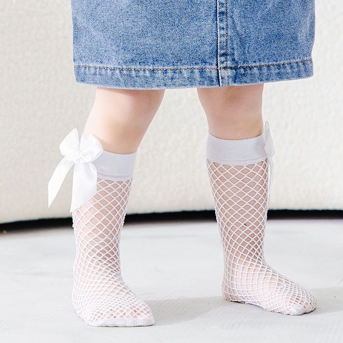 New Children Girls Bow Fishnet - огляд і ціна Baby Sock Oximeter