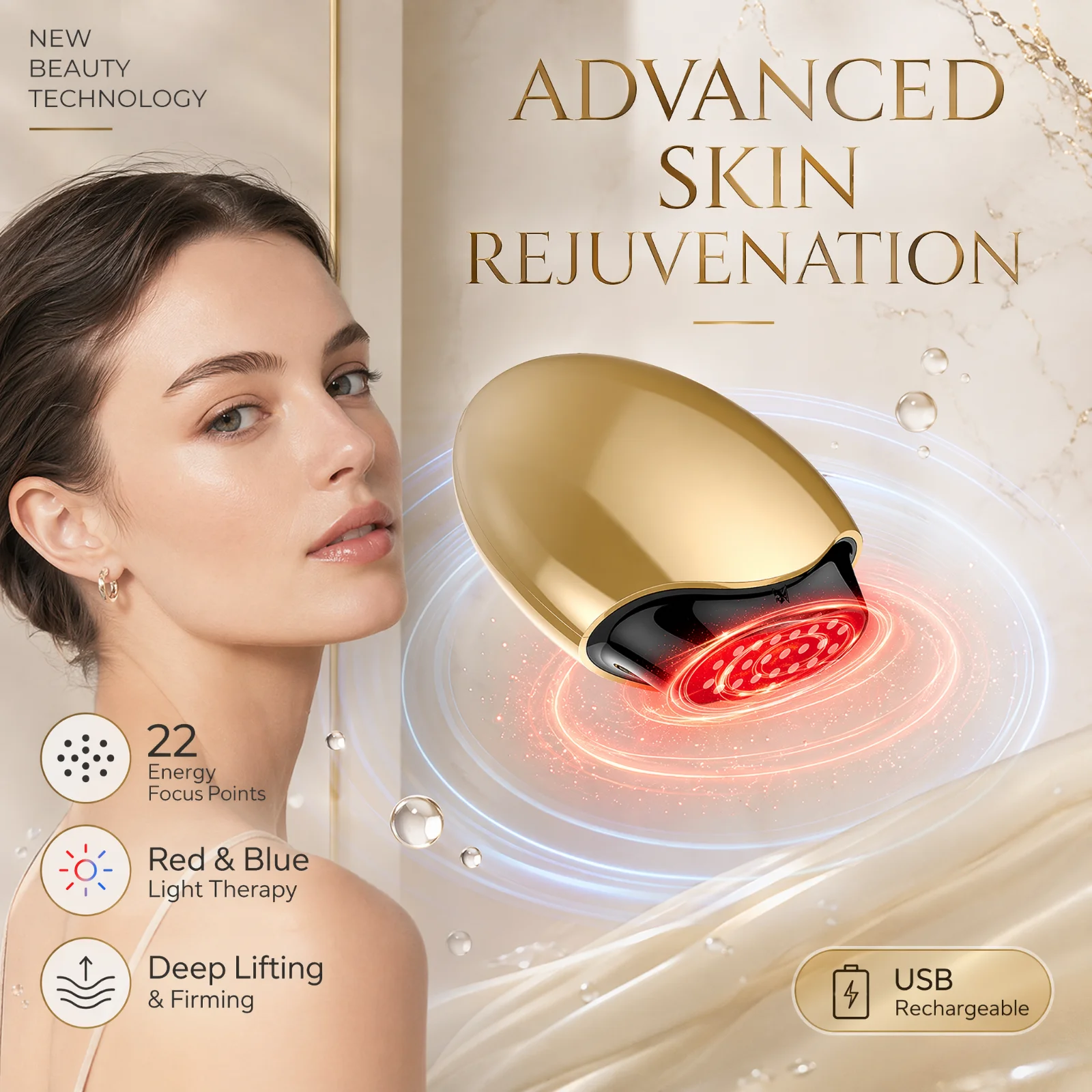 Collagen Beauty Device Facial  - огляд і ціна Galvanic Skin Sensor