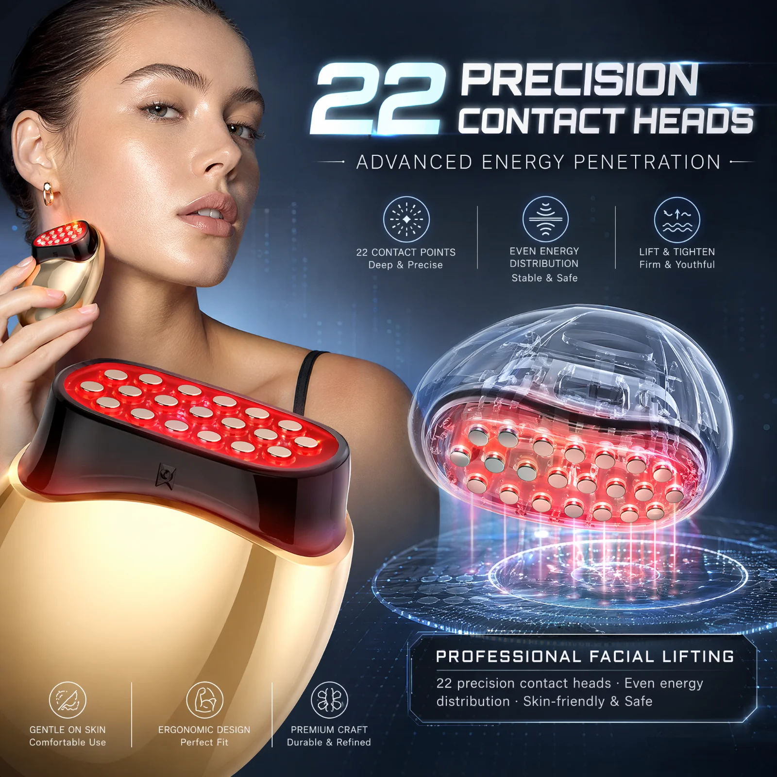 Collagen Beauty Device Facial  - огляд і ціна Galvanic Skin Sensor