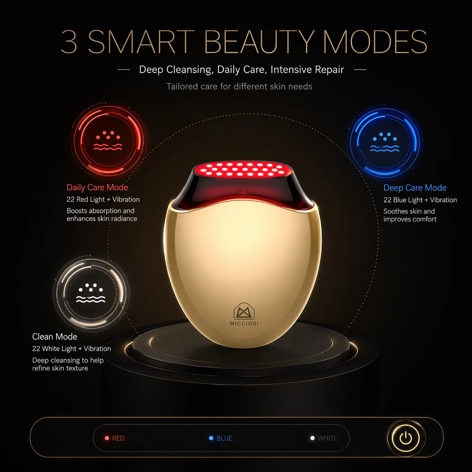 Collagen Beauty Device Facial  - огляд і ціна Galvanic Skin Sensor
