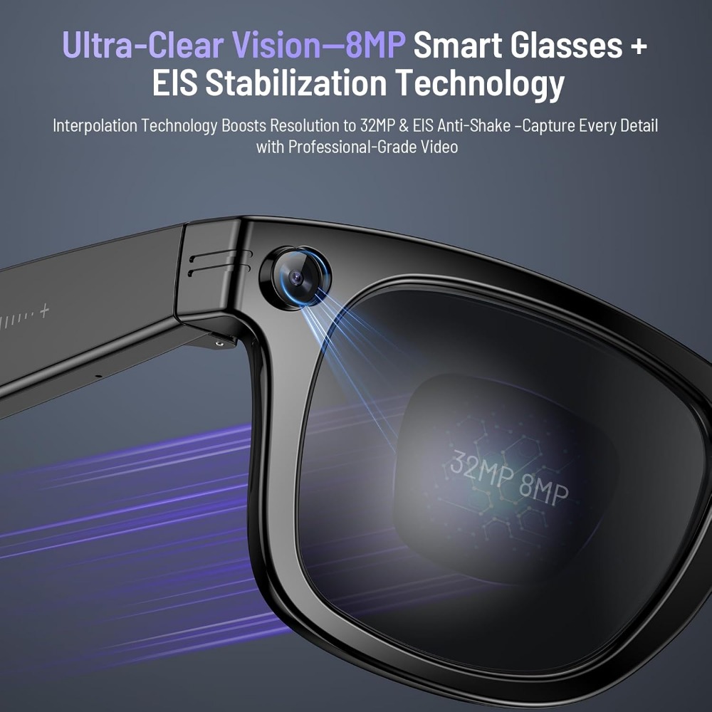Smart Glasses with 800w Camera - огляд і ціна Smart Glasses Lens