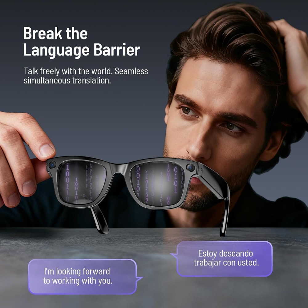 Smart Glasses with 800w Camera - огляд і ціна Smart Glasses Lens