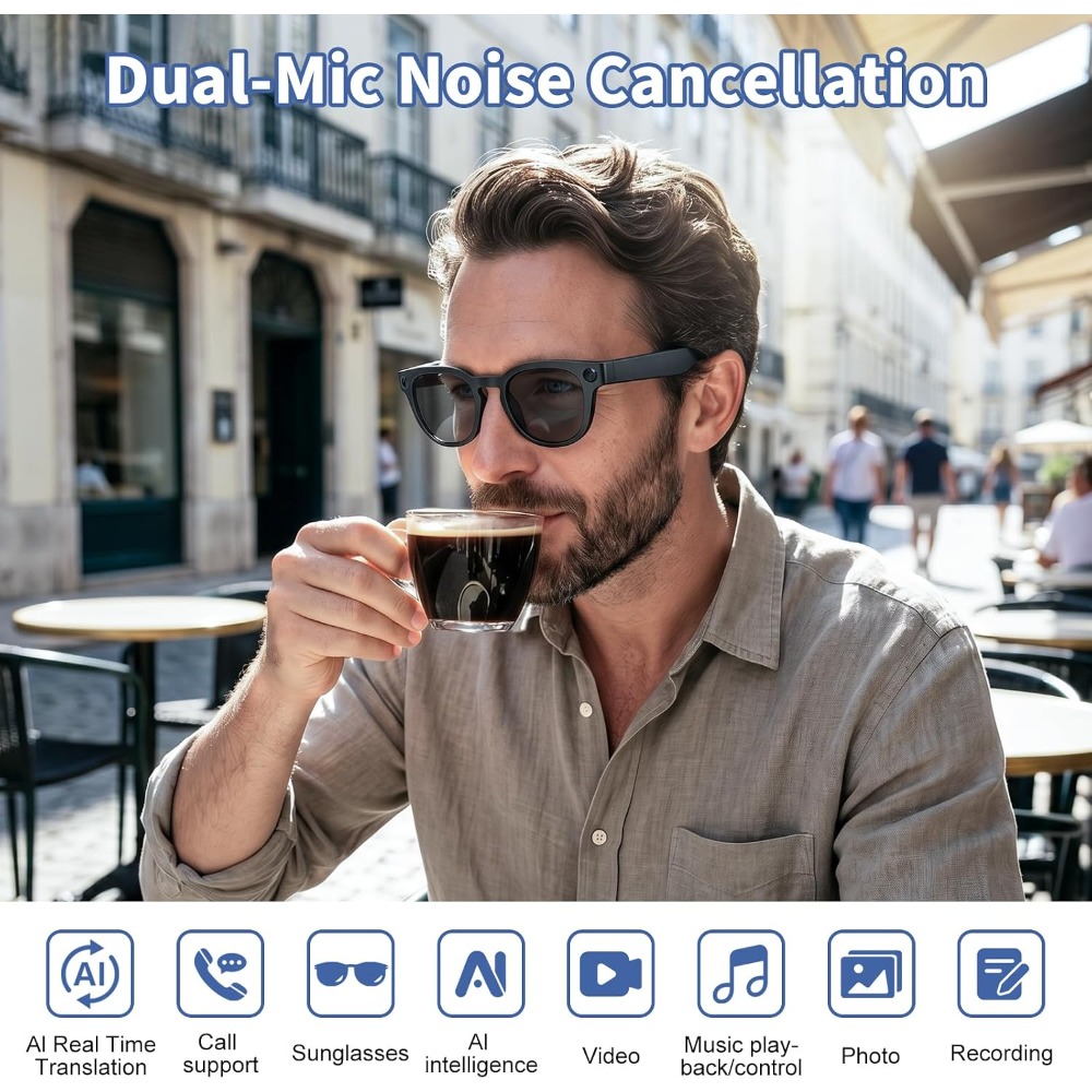 Smart Glasses with 8MP Camera, - огляд і ціна Smart Glasses Lens