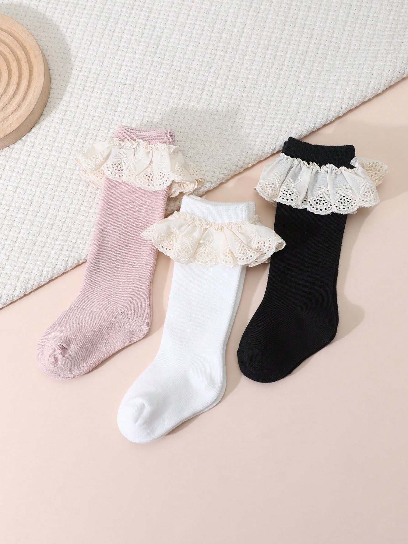 3Pairs Toddler Girls Lace Ruff - огляд і ціна Baby Sock Oximeter