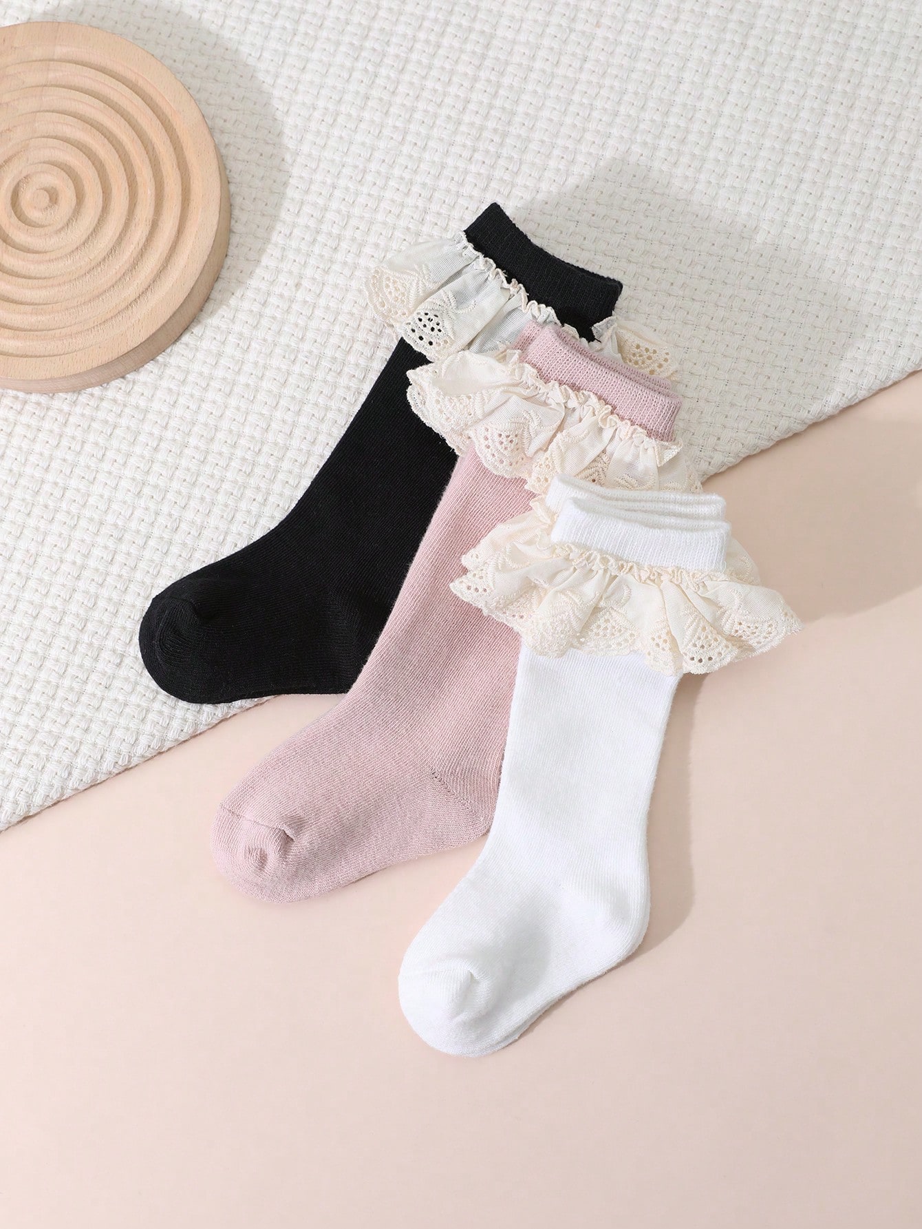 3Pairs Toddler Girls Lace Ruff - огляд і ціна Baby Sock Oximeter