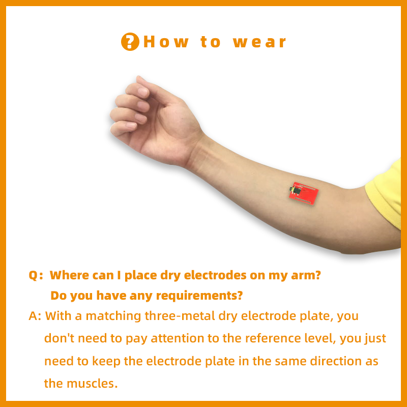 Dry Electrode EMG Sensor Elect - огляд і ціна Muscle Sensor Emg