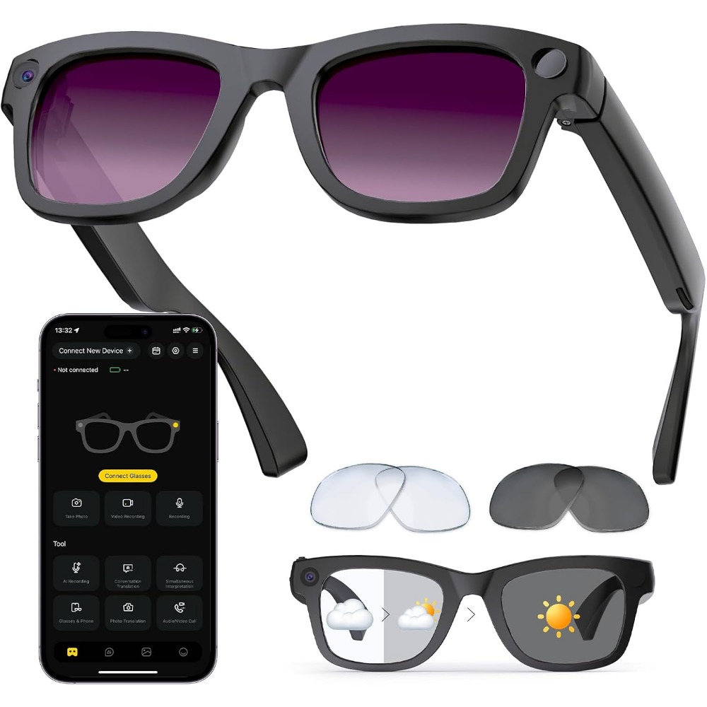 AI Translation, Bluetooth Call - огляд і ціна Smart Glasses Lens