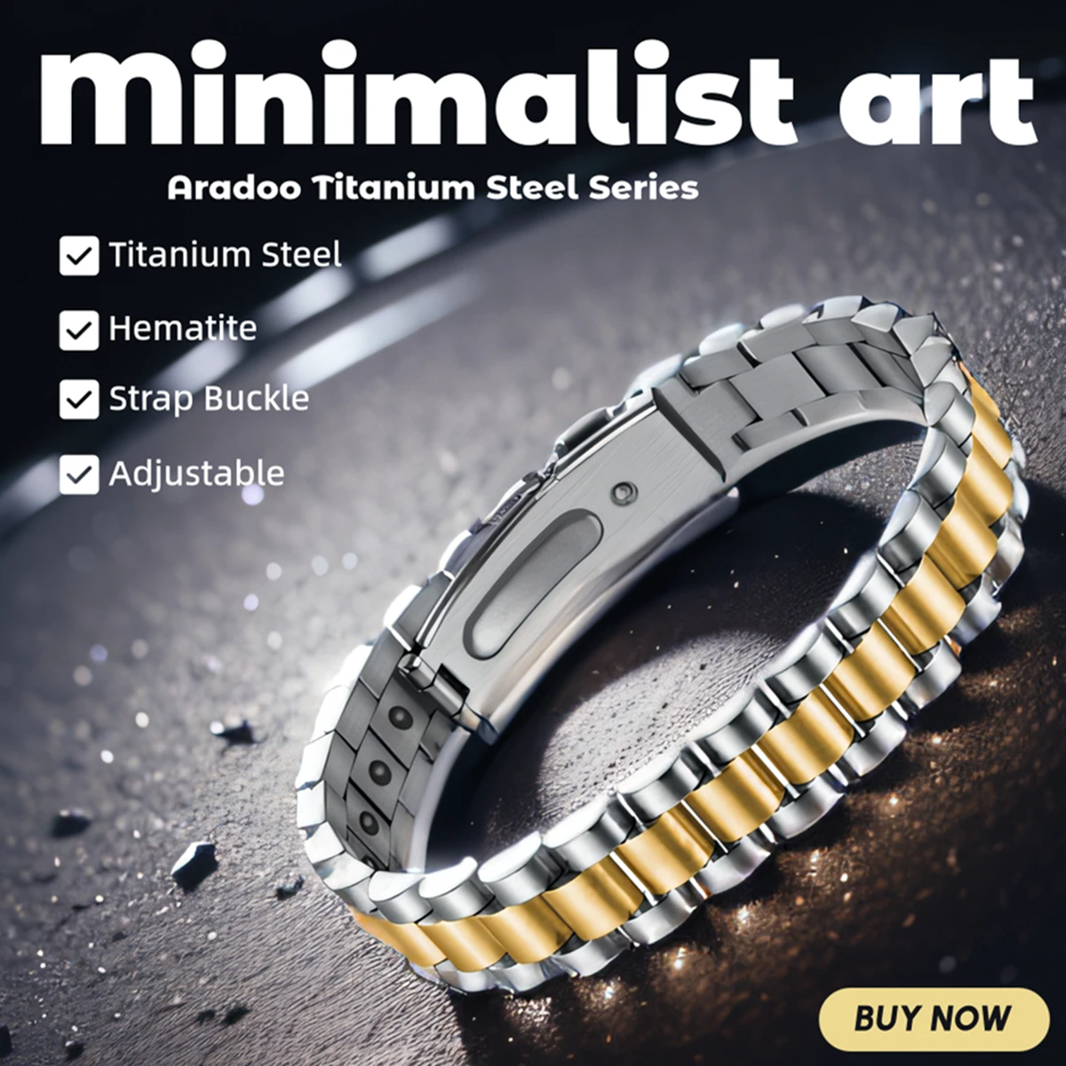 Titanium Steel Hematite Magnet - огляд і ціна Meditation Headband Eeg