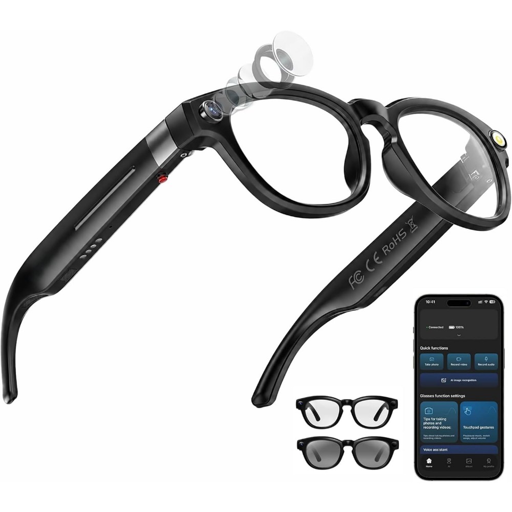 Smart Glasses: 4K Camera, Blue - огляд і ціна Smart Glasses Lens