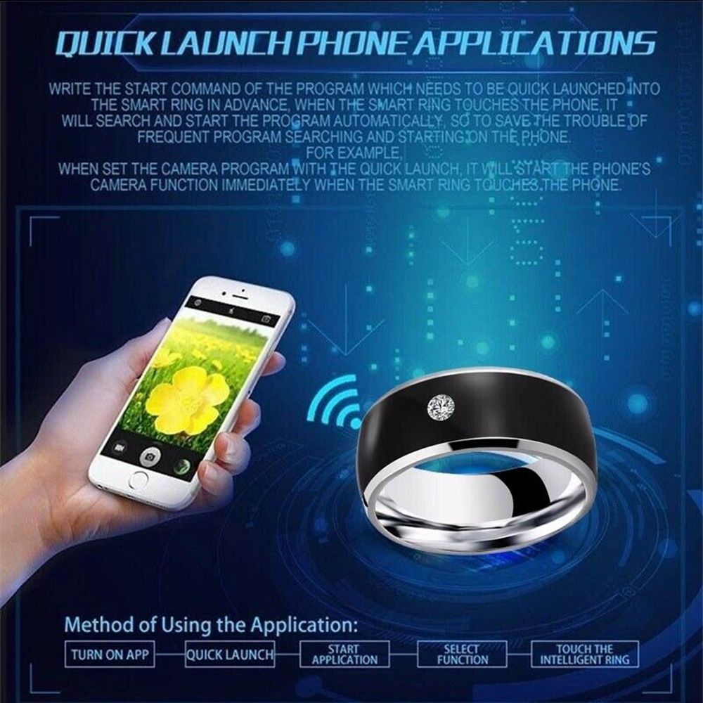 Fashion Multifunctional Techno - огляд і ціна Smart Ring Nfc Pay