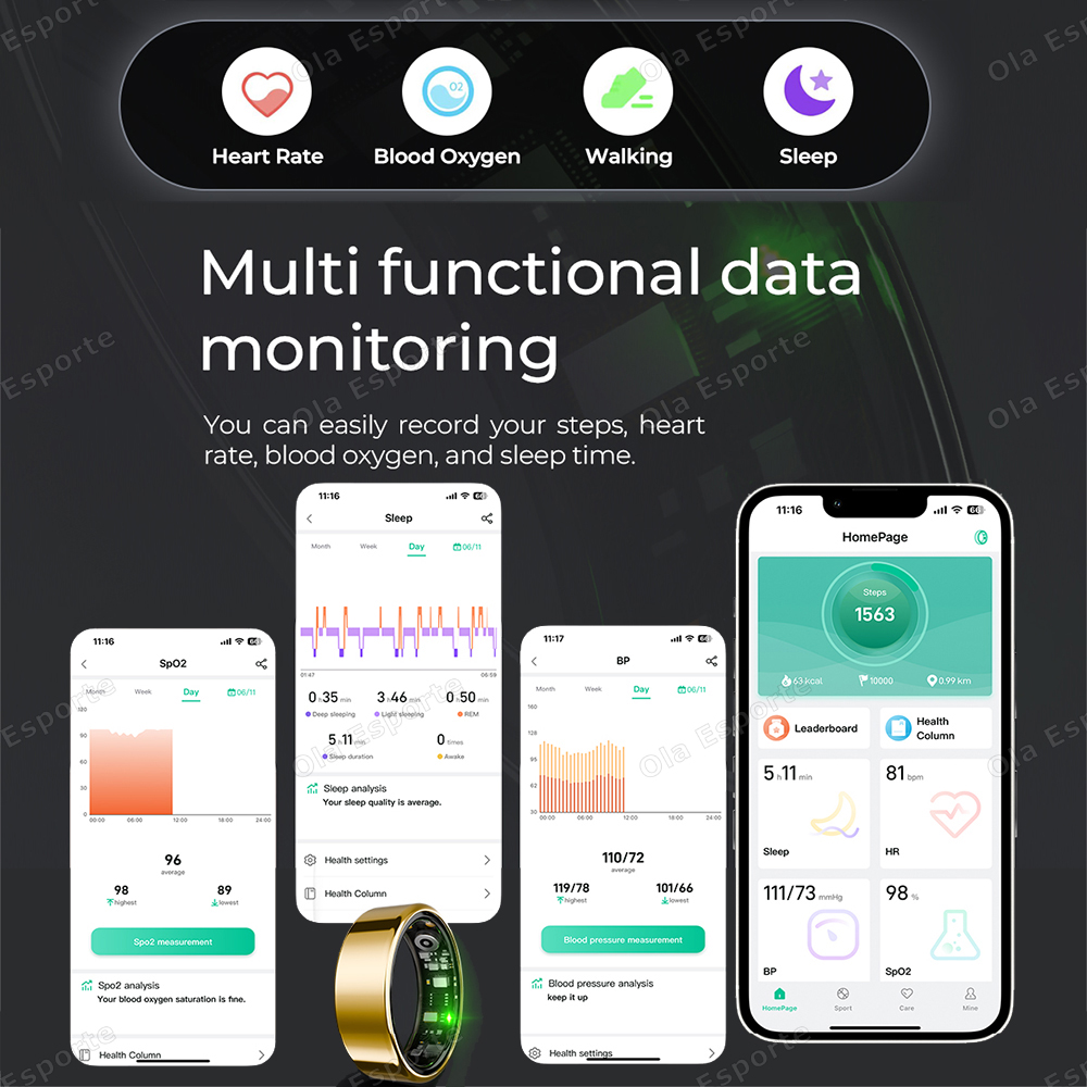 R09 Smart Ring Men Women with  - огляд і ціна Temperature Ring Skin